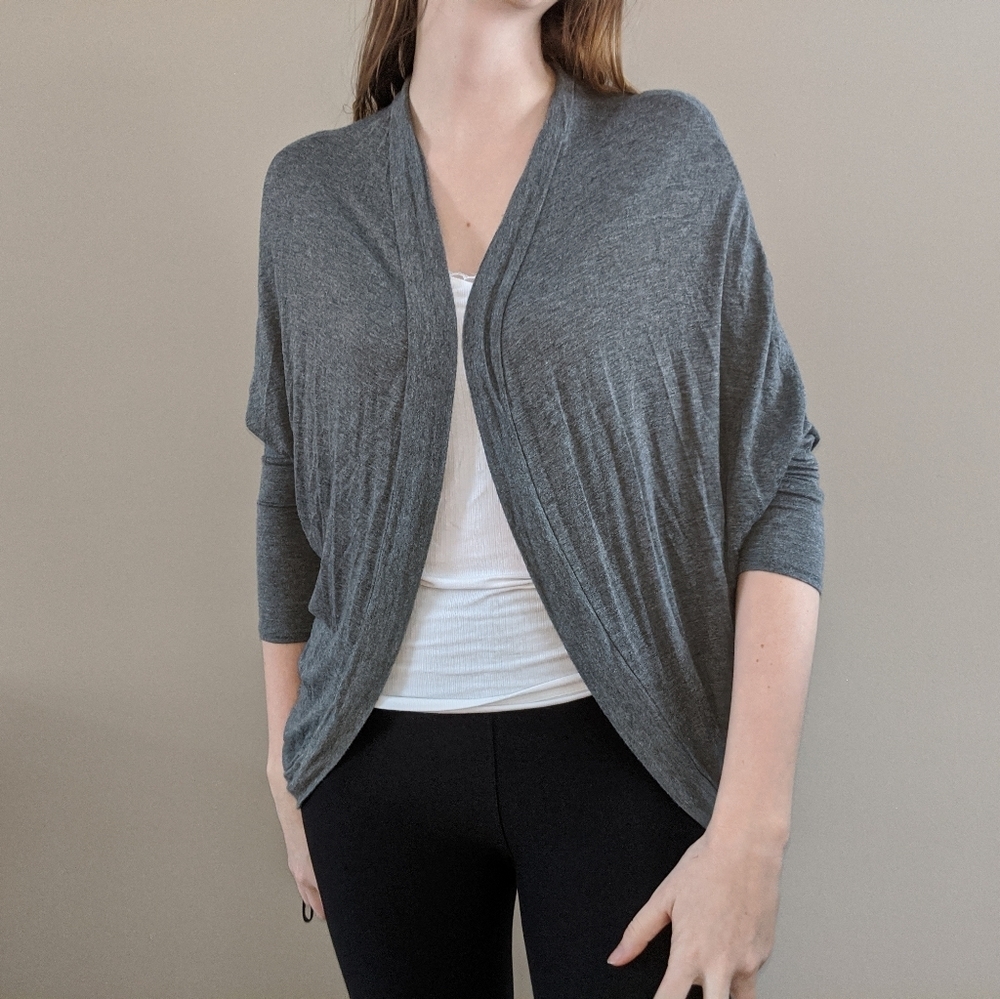 acemi gray sloucy casual cool cardigan